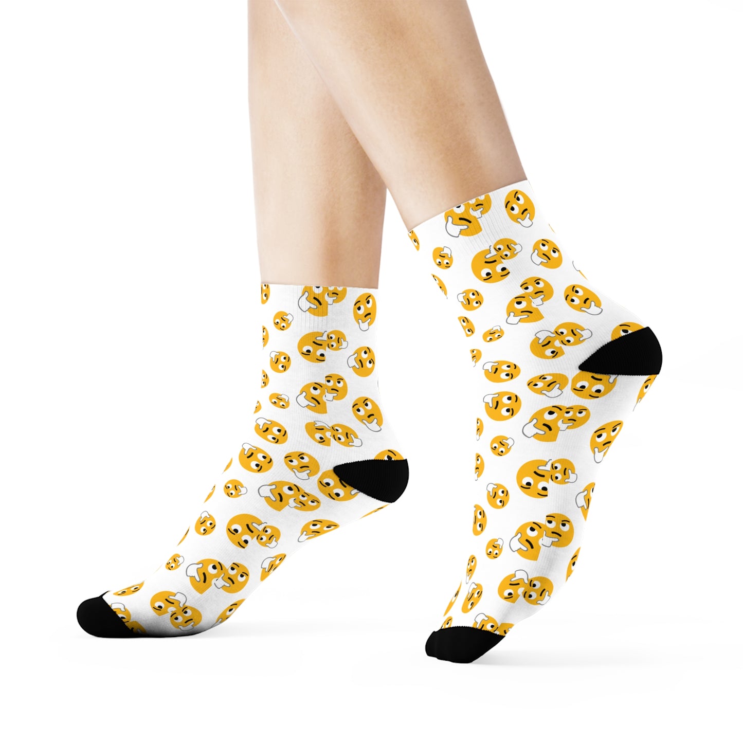 Socken mit zweifelhaftem Smiley